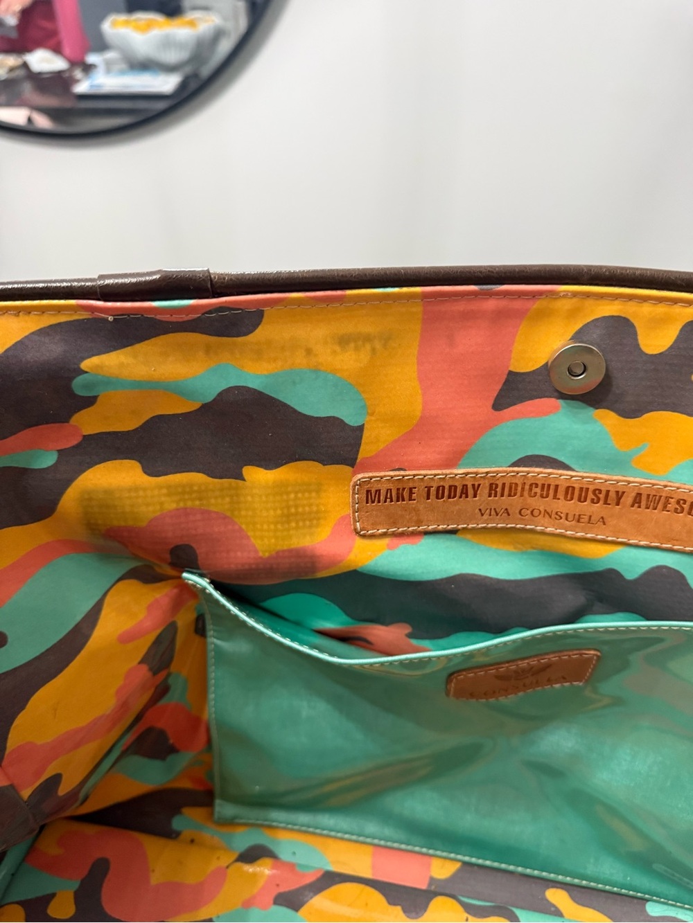 Consuela Purple Desert Cactus Tote with Multicolor Floral Straps - Picture 9 of 11